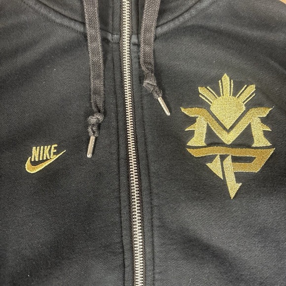 Nike Manny Pacquiao HyperKO Full Zip Hoodie Men's Size Large Black Gold - Picture 2 of 6